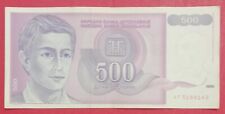 Jugoslavia banknote 500 usato  Vieste