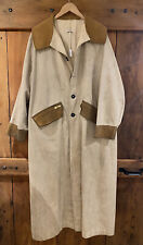 VTG AC Lane Montana Long Canvas Duster Coat REAL Western Cowboy USA Size L / XL for sale  Brookfield