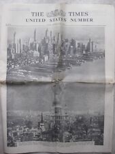 Times newspaper usa for sale  CHESTER