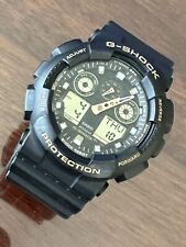 Relógio esportivo militar Casio G-Shock GA-100. Preto e dourado comprar usado  Enviando para Brazil