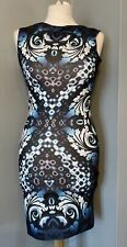 Lipsy London Black And Blue Sleeveless Knee Length Dress Size 8 for sale  Shipping to South Africa