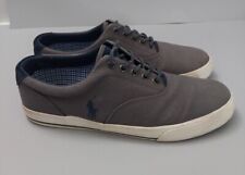 Polo Ralph Lauren Vaughn Zapatos Para Hombres Talla 12D Gris Azul Lona Gamuza Informal Poni segunda mano  Embacar hacia Argentina