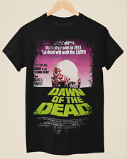 Dawn of the Dead - Camiseta negra unisex inspirada en póster de película segunda mano  Embacar hacia Argentina