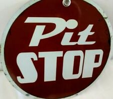 "Aged" Look Speedway Pit Stop Racing Sign • Garage, Game Room Car Racetrack for sale  Chicago