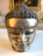 large silver buddha head for sale  LONDON