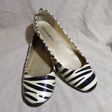 🩰 Sapatilhas de balé clássicas Fashion Bug tamanho 8,5 M estampa de zebra couro envernizado comprar usado  Enviando para Brazil