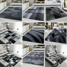 MODERN DESIGN RUG BLACK GREY SOFT LARGE LIVING ROOM FLOOR BEDROOM CARPET RUGS, used for sale  Shipping to South Africa