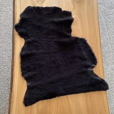 Black fur sheepskin for sale  Shipping to Ireland