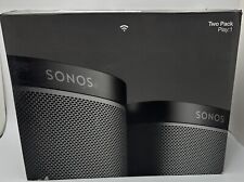 Sonos Play 1 pacote com dois alto-falantes sem fio preto rápido comprar usado  Enviando para Brazil