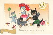 Cats Ag #MK844 Promenade To Clair de Lune Cats Humanizes Umbrella Stroller With segunda mano  Embacar hacia Argentina