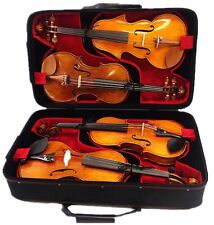 QVC-920 - Estojo de madeira aprimorado para 4 violinos / versão especial para ar / ajuste para violino de 4 peças comprar usado  Enviando para Brazil
