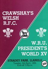 Crawshay wru presidents for sale  NEWPORT