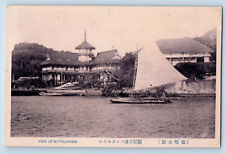 Cartão postal do Japão vista dos edifícios de barcos do rio Matsushima c1920 não publicado comprar usado  Enviando para Brazil