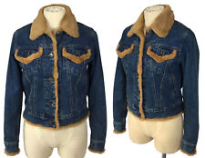 genuine fur lined jean jacket for sale  Pinnacle