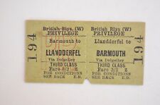 Railway ticket barmouth for sale  BANBURY