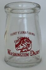 Usado, Tarro crema de vidrio Washington Dairy de 2 1/4"" para un regalo familiar segunda mano  Embacar hacia Argentina
