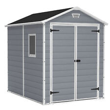 Used, Keter 213413 Manor 6 X 8 DD All Weather Resistant Storage Shed, Grey (For Parts) for sale  Lincoln