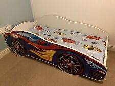 Racing Car Bed with MATTRESS 140x70cm, used for sale  Shipping to South Africa