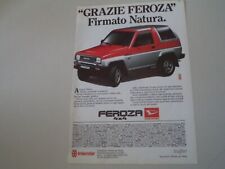 advertising Pubblicità 1989 DAIHATSU FEROZA 4X4 comprar usado  Enviando para Brazil