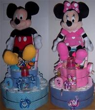 Baby Shower 3 niveles Mickey Mouse o Minnie Mouse pastel de pañales segunda mano  Embacar hacia Argentina