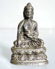 Used, Small Antique Vintage Tested SOLID SILVER Tibetan BUDDHA Statue Figure 75 Grams for sale  Shipping to South Africa