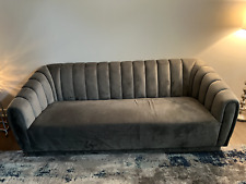 Gray velet sofa for sale  Upper Marlboro