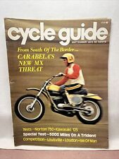 Guía de bicicletas de septiembre de 1972 - revista de motocicletas vintage segunda mano  Embacar hacia Argentina