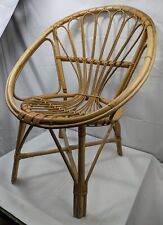 Bamboo basket chair for sale  HEREFORD