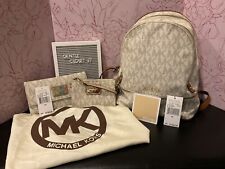 Mochila con monograma Michael Kors retirada MK con chequera y billetera billetera bolsa antipolvo segunda mano  Embacar hacia Argentina