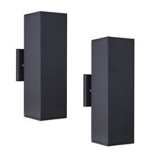 Cerdeco Brandon Aluminum Modern Outdoor Wall Light, Dusk to Dawn Exterior 2 Pack, used for sale  Shipping to South Africa