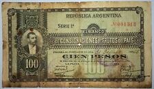 100 pesos 189x Banco de Consignaciones de Frutos Argentina P# S1610 segunda mano  Argentina 