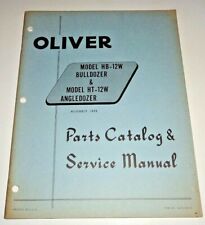 Piezas excavadora angular Oliver HB-12W HT-12W ¡Catálogo manual de servicio original! segunda mano  Embacar hacia Mexico