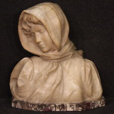 Escultura em estátua de alabastro mulher inverno meio busto menina arte século XX comprar usado  Enviando para Brazil