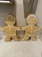 Used, Lot of 2 Vintage Union Products Gingerbread Man Blow Mold Christmas Decoration for sale  Shipping to Canada