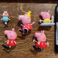 Estatuetas Peppa Pig brinquedos de plástico 2" de altura família amigos enfeites de bolo lote de 5 comprar usado  Enviando para Brazil