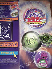 Alton towers leaflet for sale  SHREWSBURY