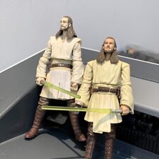 2 bonecos Star Wars QUI-GON JINN Jedi Legacy Evolutions 2008 e 2011 sabre de luz #E, usado comprar usado  Enviando para Brazil
