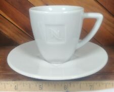 Nespresso White Porcelain Demitasse Espresso Cup Mug & Saucer Set Made n Germany for sale  Shipping to South Africa