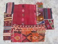 turkish kilim remnants to frame, vintage rugs, antique rug, diy pieces,old kelim for sale  Shipping to South Africa