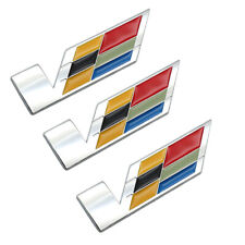 3pcs chrome emblem for sale  USA