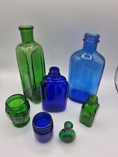 Conjunto de 7 garrafas vitorianas coloridas, usado comprar usado  Enviando para Brazil