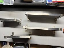 LOTE 4 prateleiras e suportes de parede de aço IKEA Ekby Mossby Bjarnum Granhult metal 7,5" comprar usado  Enviando para Brazil