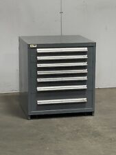 Used Stanley Vidmar 7 drawer cabinet 33 inch high industrial tool storage #2555 for sale  Walled Lake
