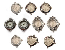 Lote Mixto de 10 PIEZAS de Reloj de Cuarzo en Tono Plateado Eslabones Faciales para Pulsera Fabricación de Joyería segunda mano  Embacar hacia Argentina