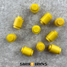 Lego 3062a tijolo, redondo 1 x 1 parafuso prisioneiro sólido - AMARELO (10 peças) comprar usado  Enviando para Brazil