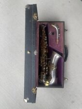Usado, Saxofón alto Buescher Tru Tone 1925 placa de plata con teclas doradas con estuche segunda mano  Embacar hacia Argentina