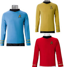 Fantasia TOS Cosplay Capitão Kirk Camisa Amarela Spock Azul Vermelho Uniformes comprar usado  Enviando para Brazil