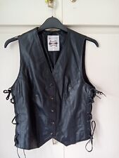 womens leather waistcoat for sale  BARRY