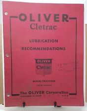 Oliver cletrac lubrication for sale  Steubenville