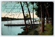1909 Beech Wood Lake Harbor Muskegon Michigan MI Antique Posted Postcard for sale  Shipping to South Africa